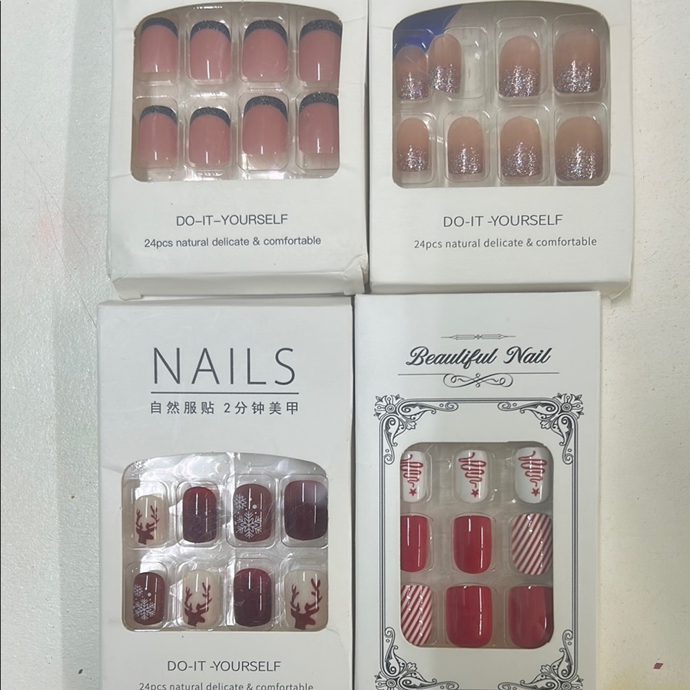 Lot of Fake Press On or Glue Nails & Nail Art & Tips - Picture 6 of 8